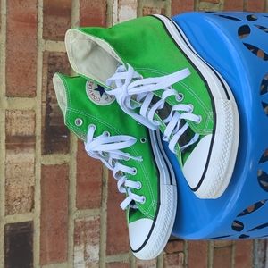 Converse all star chuck taylor Hi top sneaker Green Mens 9 Womens 11